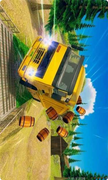 卡车货物山地极限运输