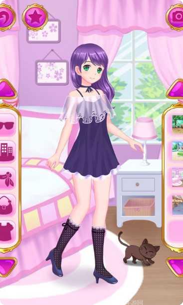 时尚女孩的装扮秀服装搭配