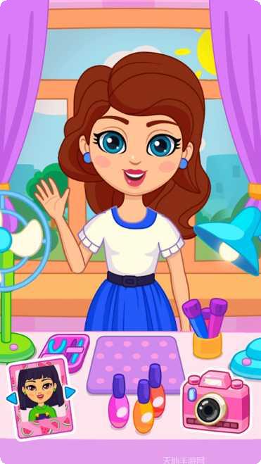 女孩美容美发装扮