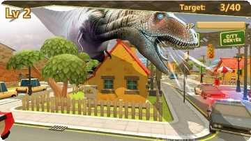 恐龙破坏城市模拟器玩法