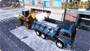装载机和自卸车冬季模拟游戏下载
