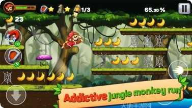 欢乐岛猴子跑酷游戏玩法