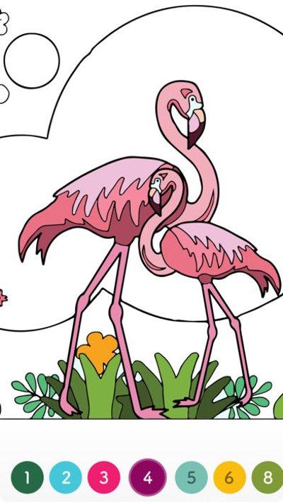 数字填色放松解压