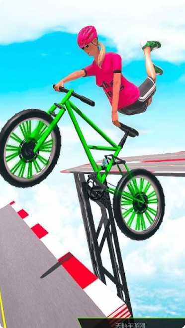 超级斜坡自行车赛玩法