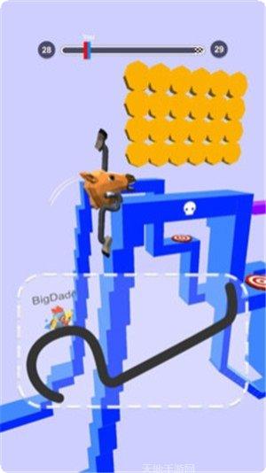 画个腿爬墙好玩吗