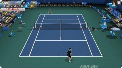 一起打网球好友对战