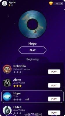 节奏舞线音乐选择