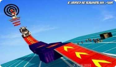 空中坡道汽车特技3D驾驶技巧